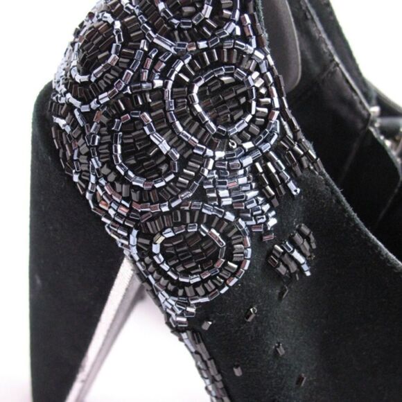 Sam Edelman Womens 8 Black Heeled Booties - Picture 6 of 8